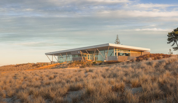 Papamoa surf club and dunes